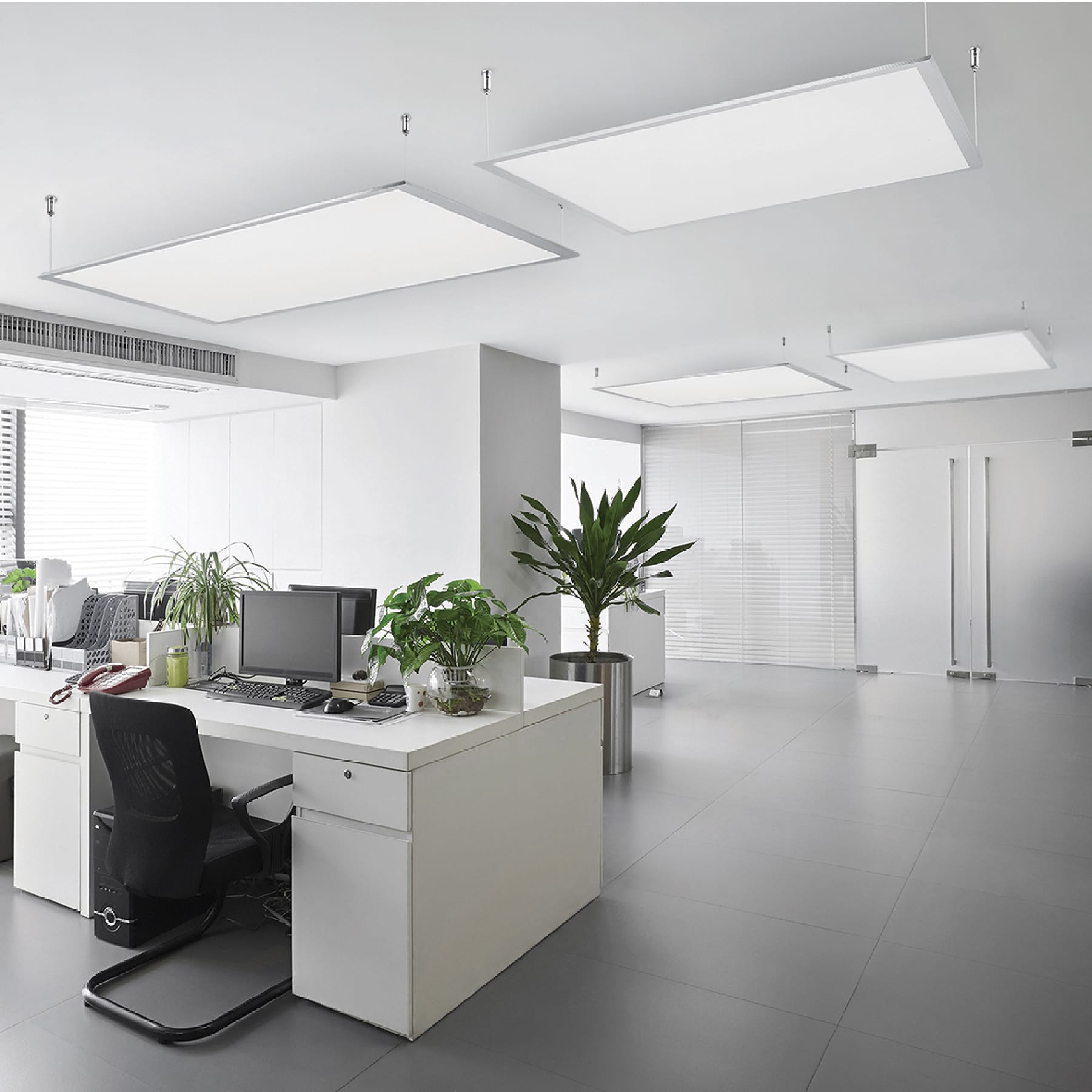 Panel delgado colgante de LED 45 W 30 x 120 cm luz de día | COL-401L | 48550