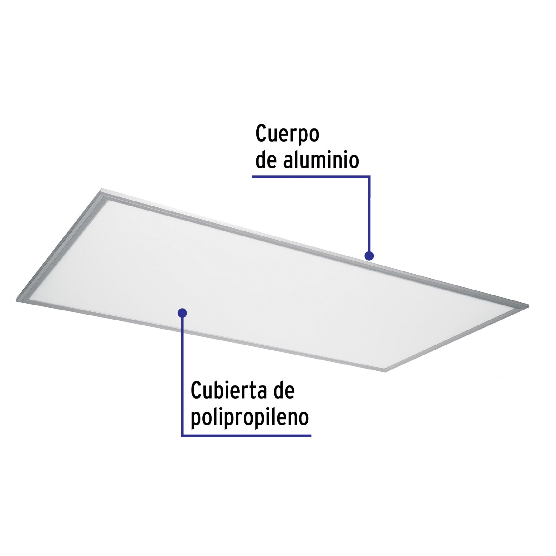 Panel delgado colgante de LED 65 W 60 x 120 cm luz de día | COL-402L | 48551