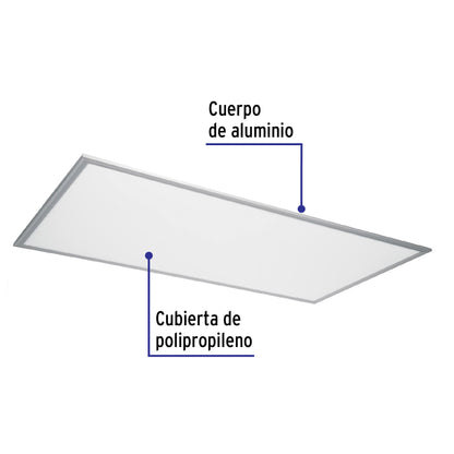 Panel delgado colgante de LED 65 W 60 x 120 cm luz de día | COL-402L | 48551