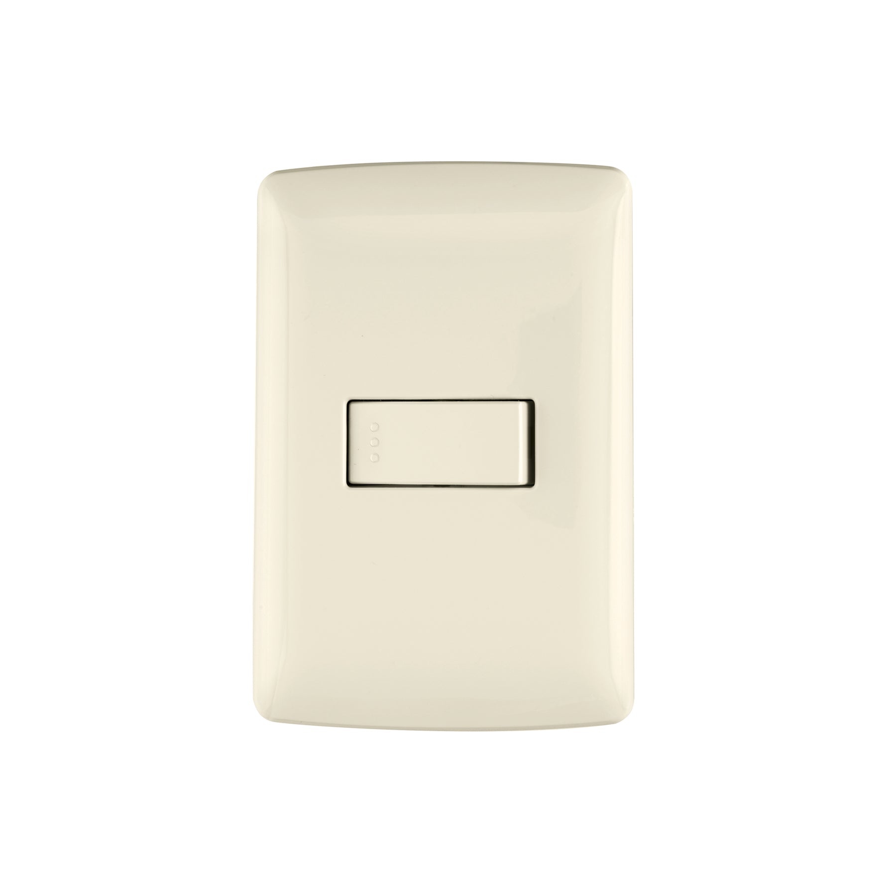 Placa armada 1 interruptor sencillo, marfil, línea Italiana | PA-APSE-I | 48660