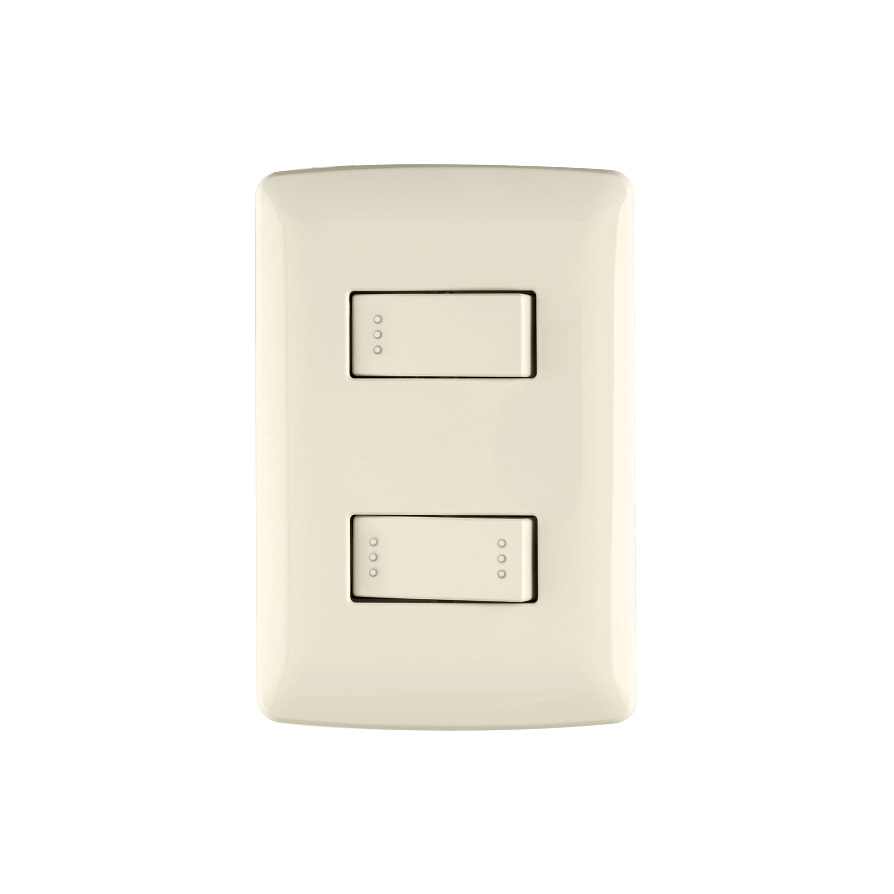 Placa armada 1 interruptor escalera, marfil, línea Italiana | PA-APDO-EI | 48663