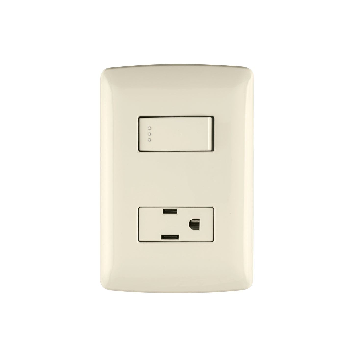 Placa armada contacto e interruptor, marfil, línea Italiana | PA-APCO-I | 48666