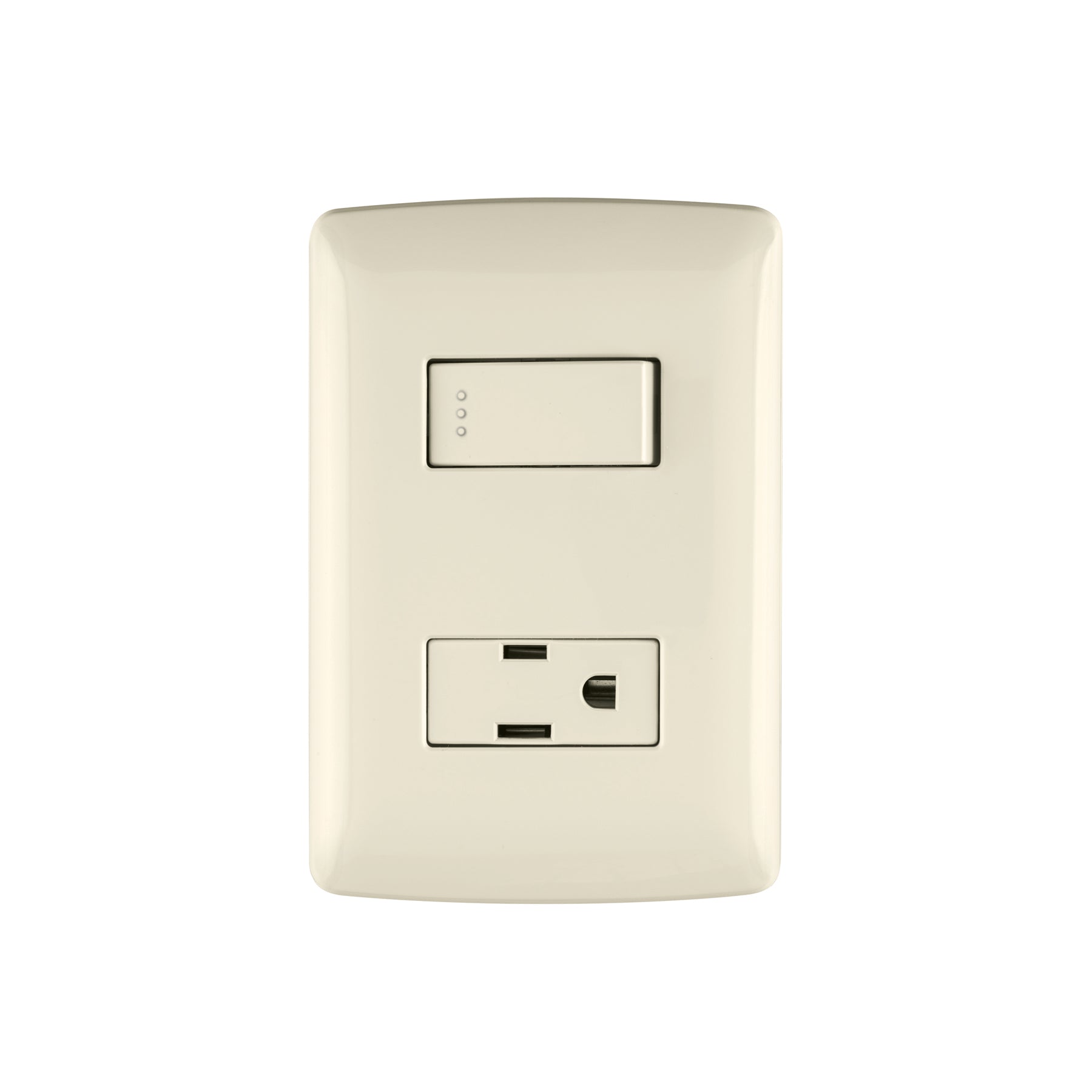 Placa armada contacto e interruptor, marfil, línea Italiana | PA-APCO-I | 48666