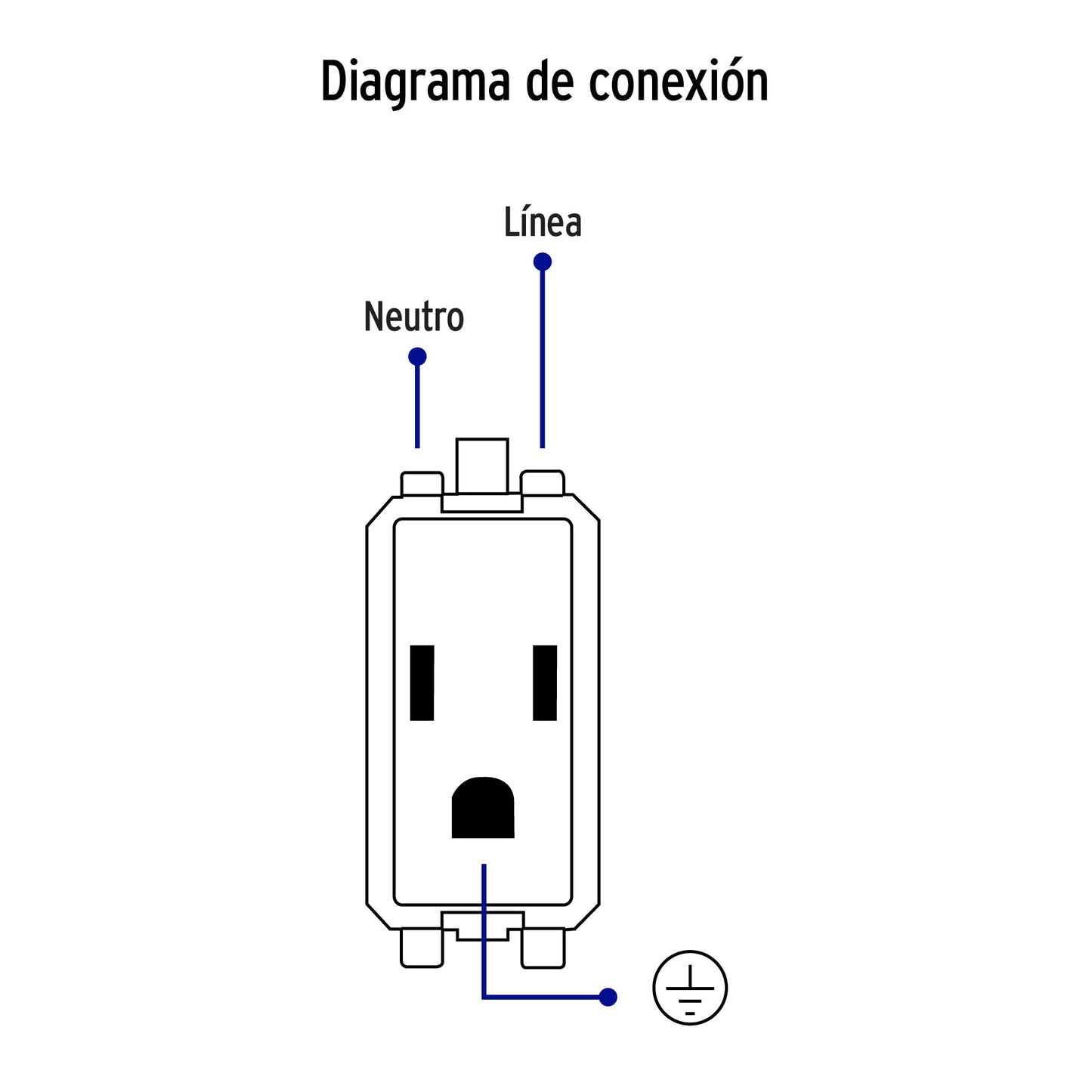 Placa armada 3 contactos aterrizados, marfil, línea Italiana | PA-COTR-I | 48669
