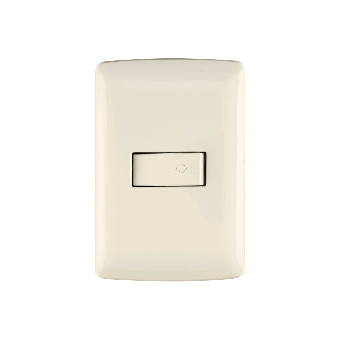 Placa armada con timbre, marfil, línea Italiana, Volteck | PA-TI-I | 48671