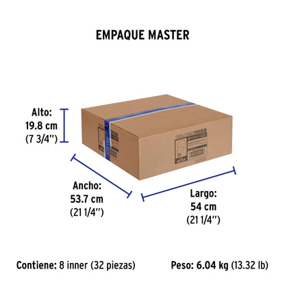 Pack de 4 lámparas LED A19 12 W (equiv. 75 W), luz de día | LED-75FX4 | 48794