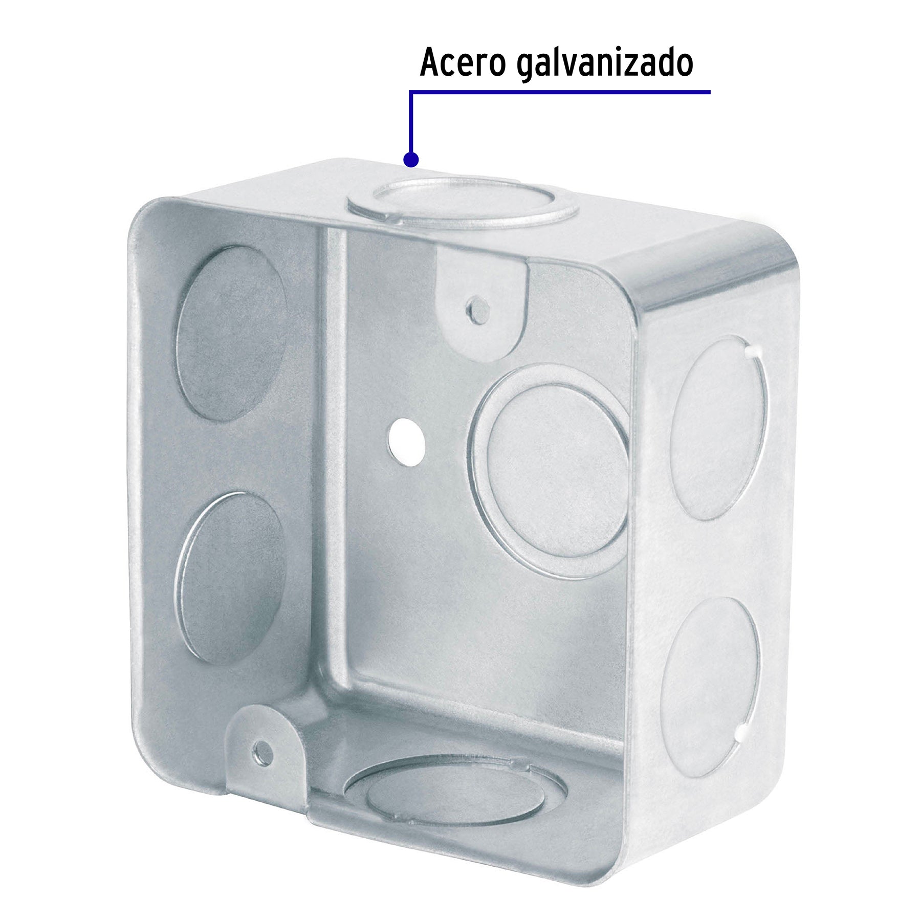 Caja cuadrada 3' x 3' reforzada, Volteck | CCH-3X3 | 49071