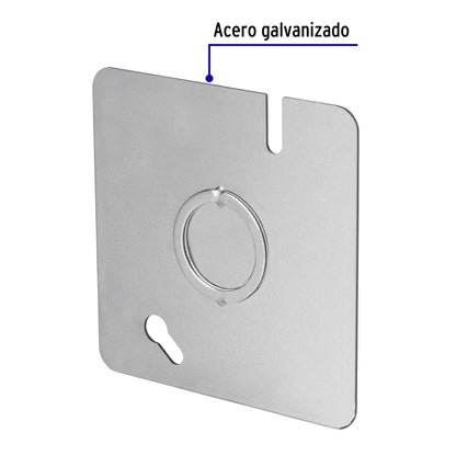Tapa de 3' x 3' para caja cuadrada reforzada, Volteck | TACH-3x3C | 49072