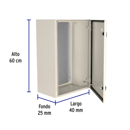 Gabinete metálico, 600 x 400 mm, VOLTECK | GAME-6040 | 49128