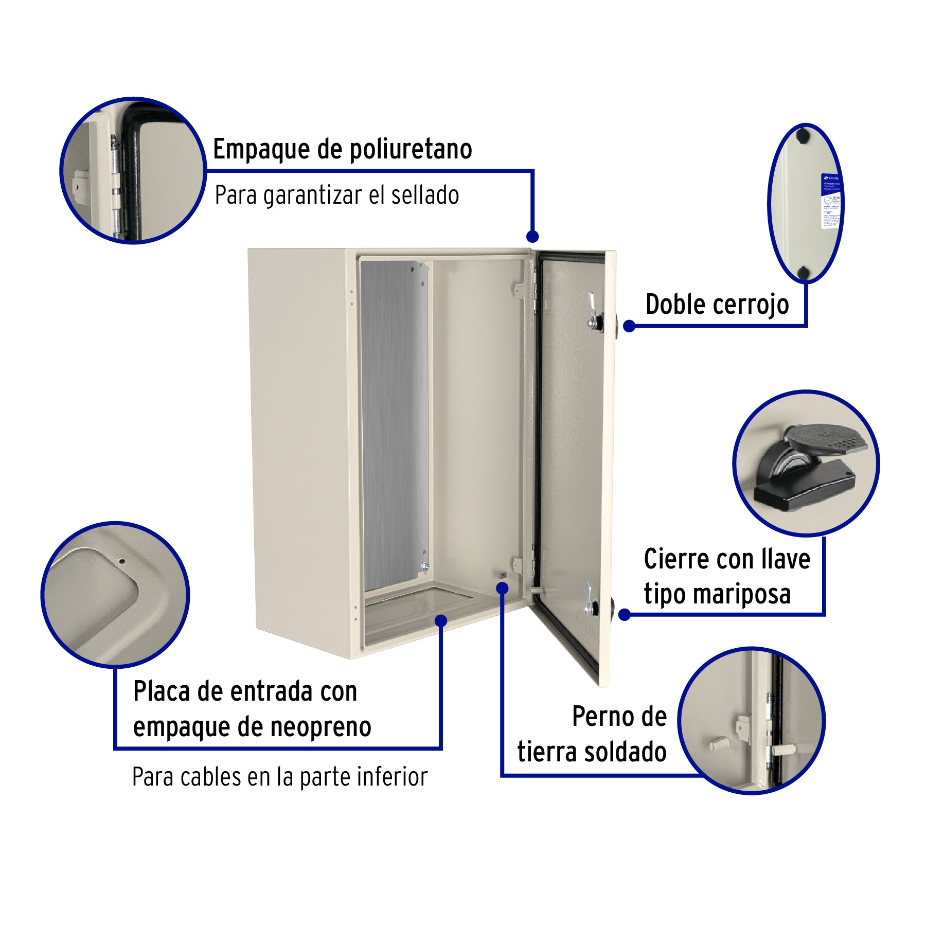 Gabinete metálico, 600 x 400 mm, VOLTECK | GAME-6040 | 49128