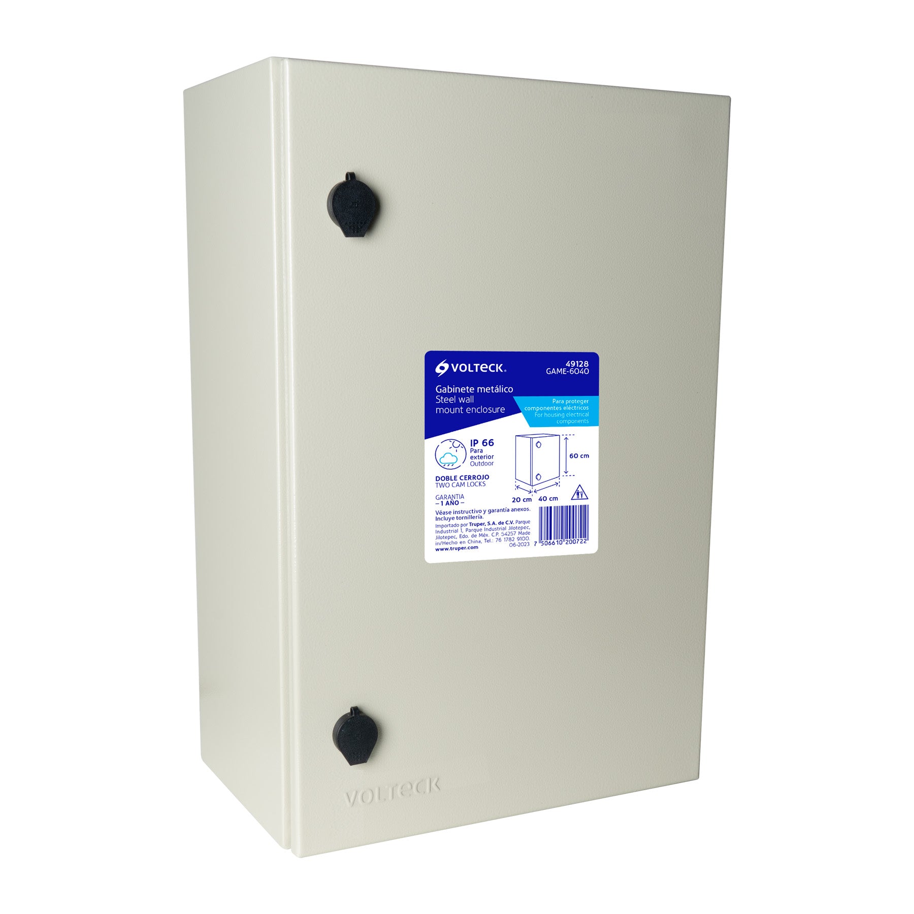 Gabinete metálico, 600 x 400 mm, VOLTECK | GAME-6040 | 49128