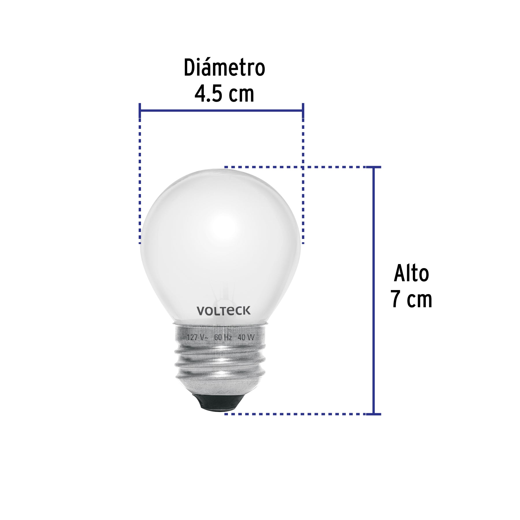 Foco incandescente 40W para horno/refrigerador, perla | FHO-40 | 49332