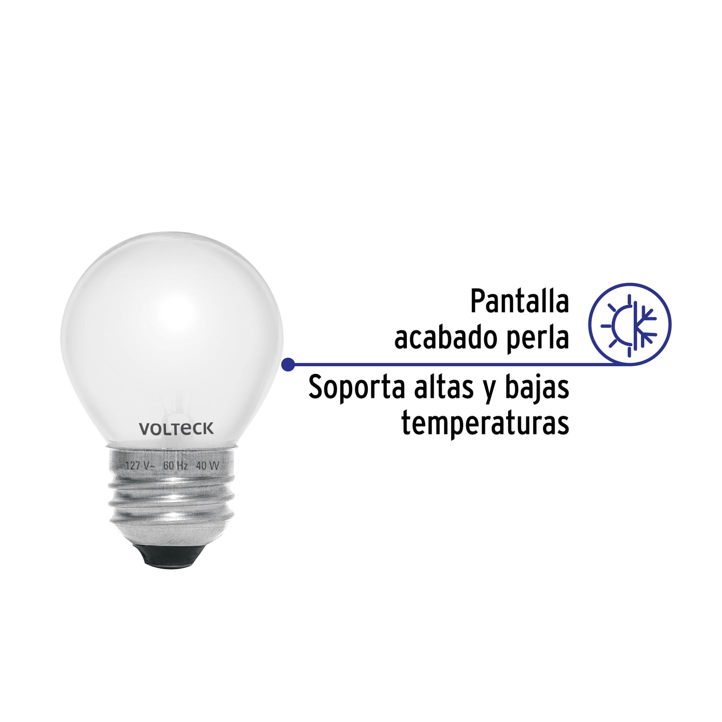 Foco incandescente 40W para horno/refrigerador, perla | FHO-40 | 49332