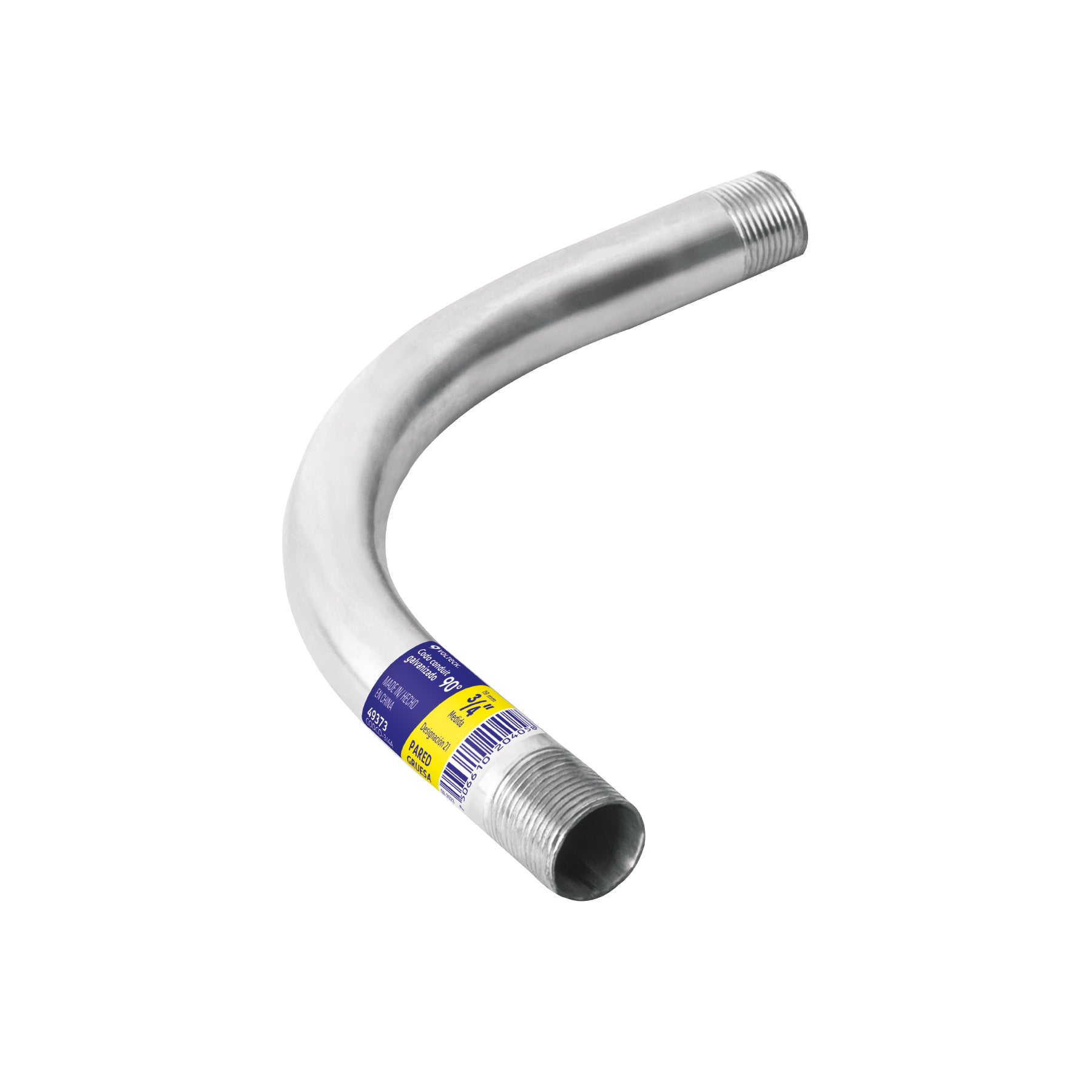 Codo Conduit 90° 3/4' pared gruesa (2 mm), et. amarilla | CODCO-3/4A | 49373