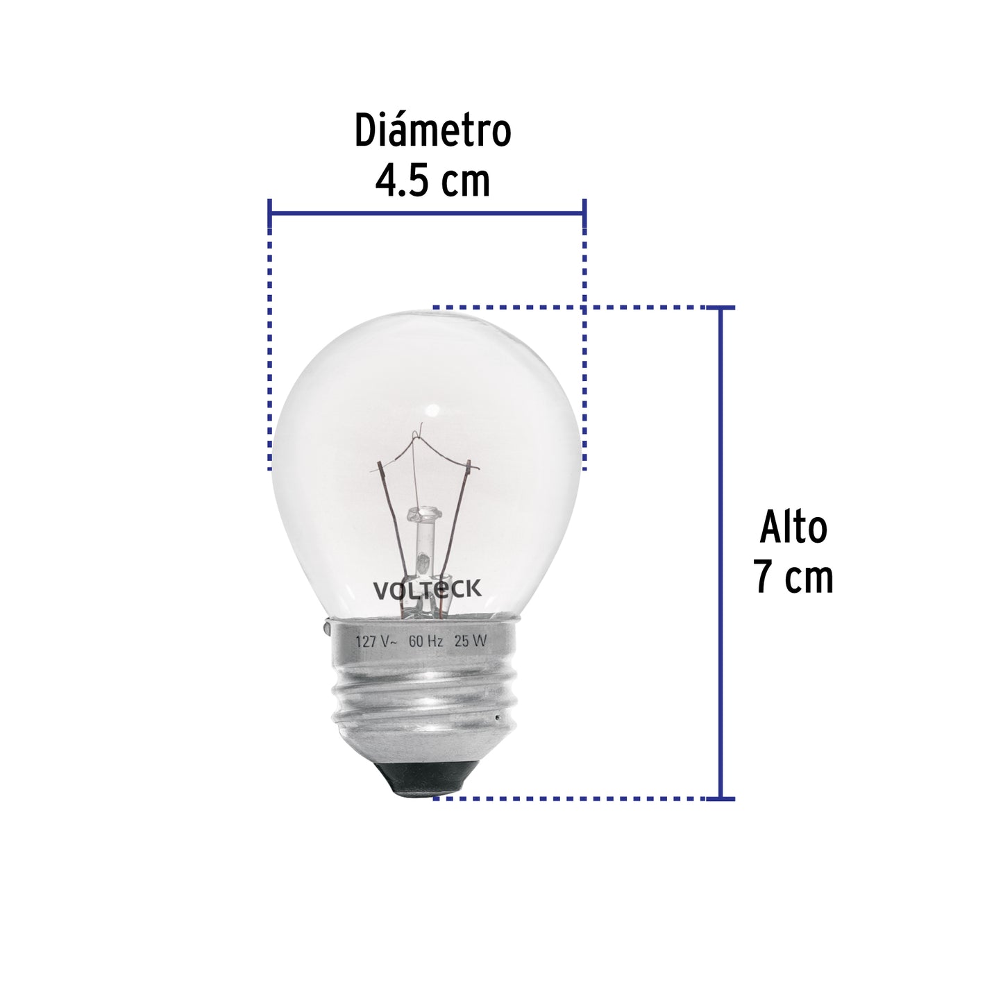 Foco incandescente 25W para horno/refrigerador, transparente | FHO-25 | 49384