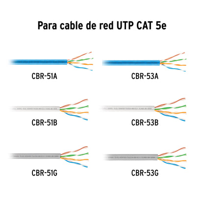Plug RJ45 CAT5E, Bolsa con 20 piezas, VOLTECK | CBR-5P | 49406