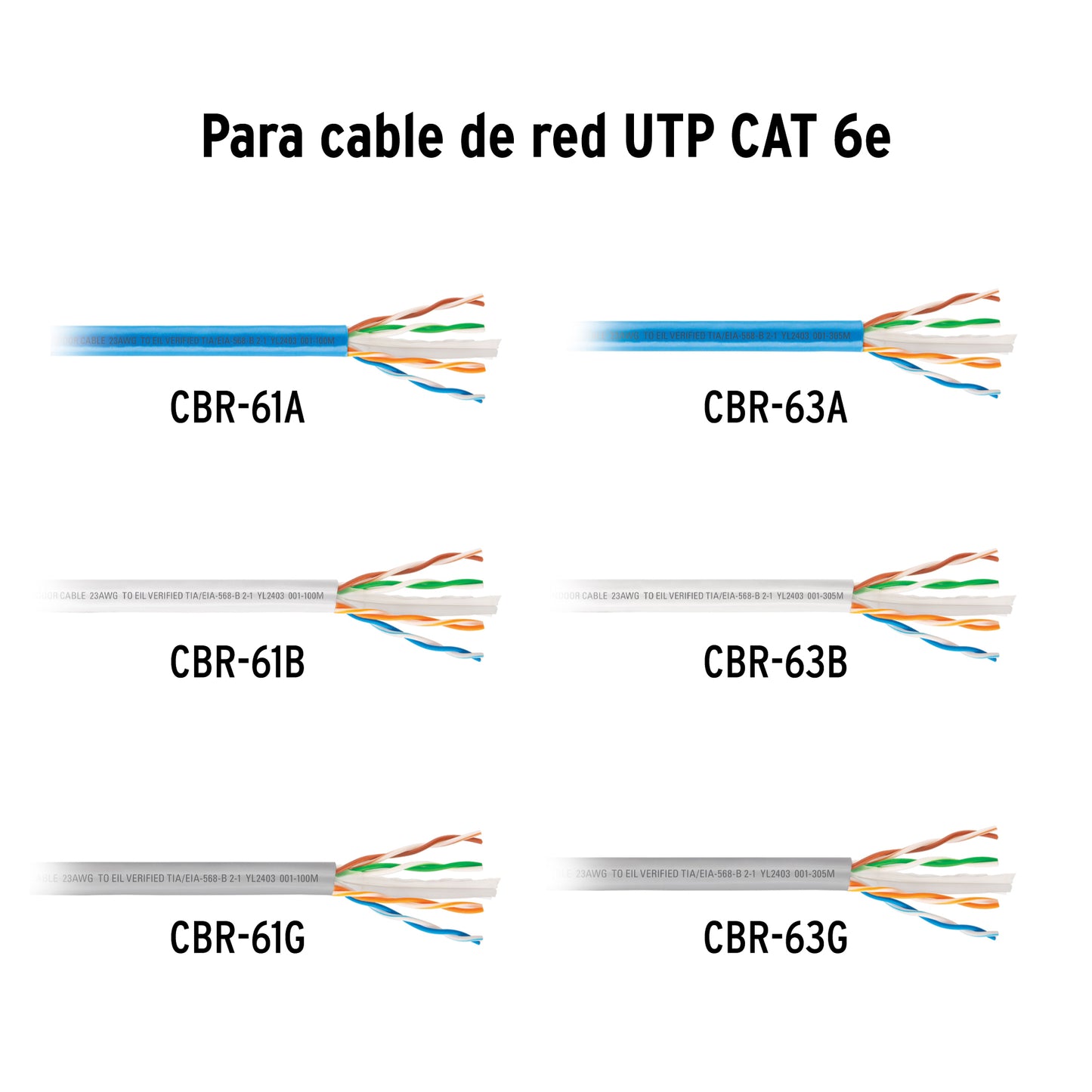 Plug RJ45 CAT6, Bolsa con 20 piezas, VOLTECK | CBR-6P | 49469