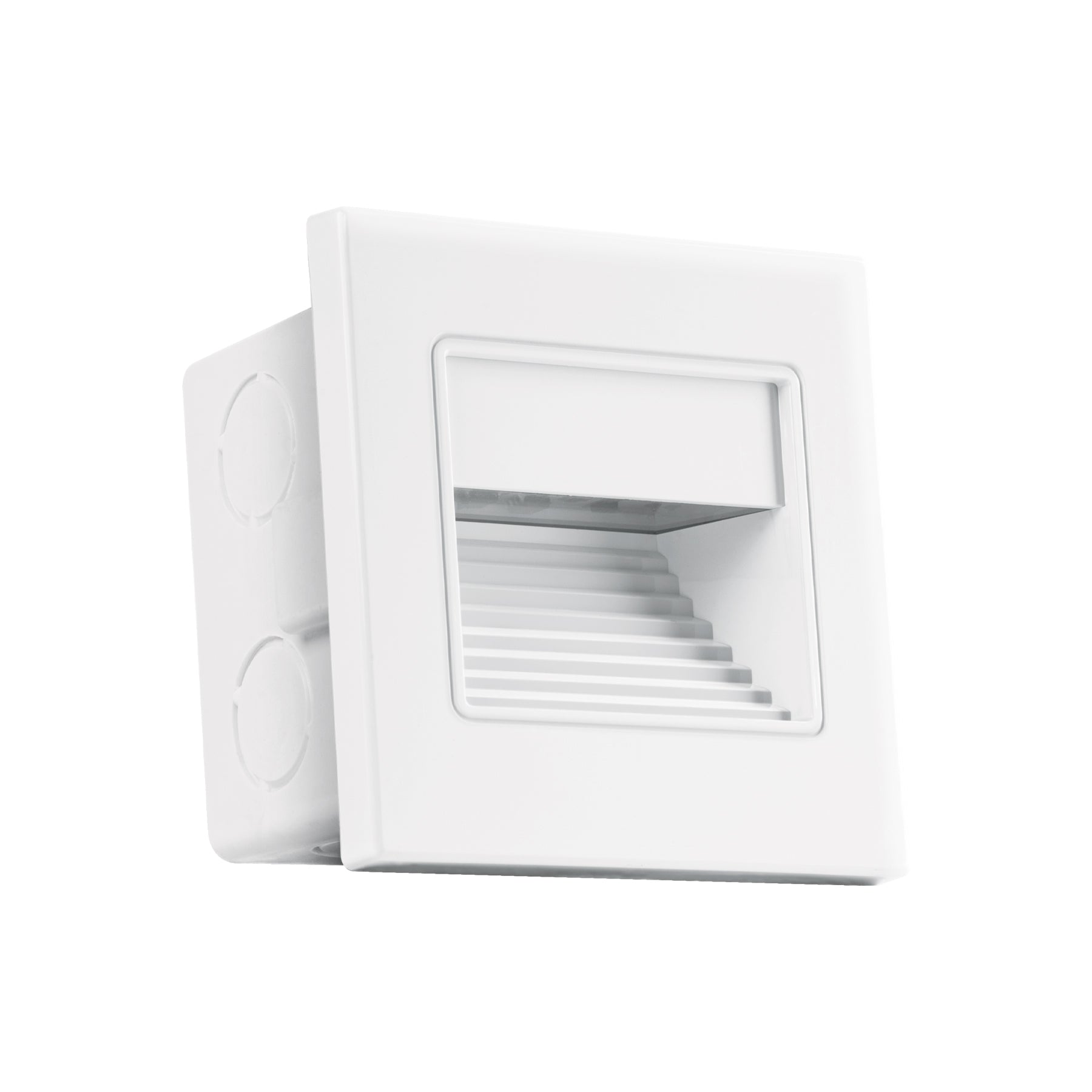 Luminario LED empotrable de cortesía 1 W, luz cálida, blanco | EMP-700L | 49498