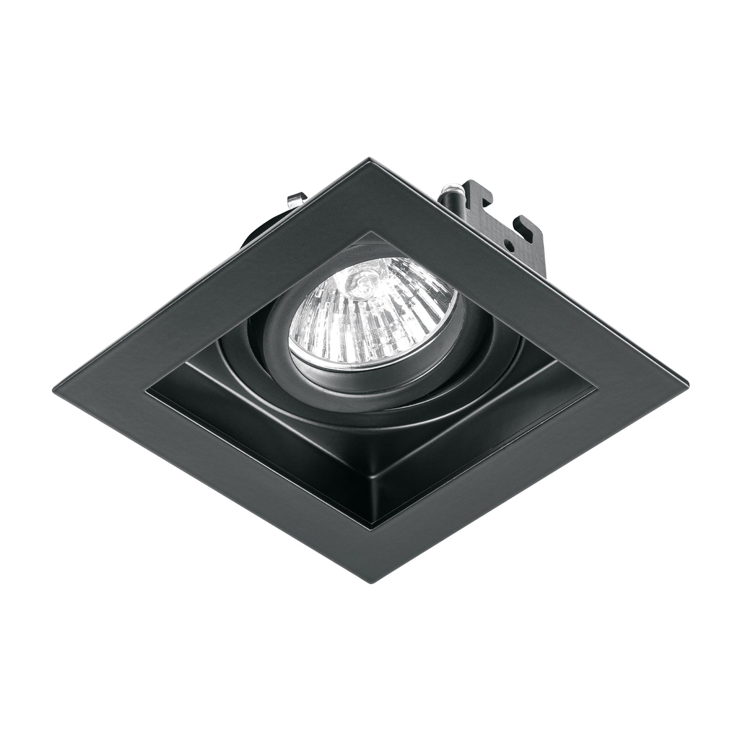 Luminario empotrable con 1 spot dirigible, negro, VOLTECK | EMP-711S | 49548