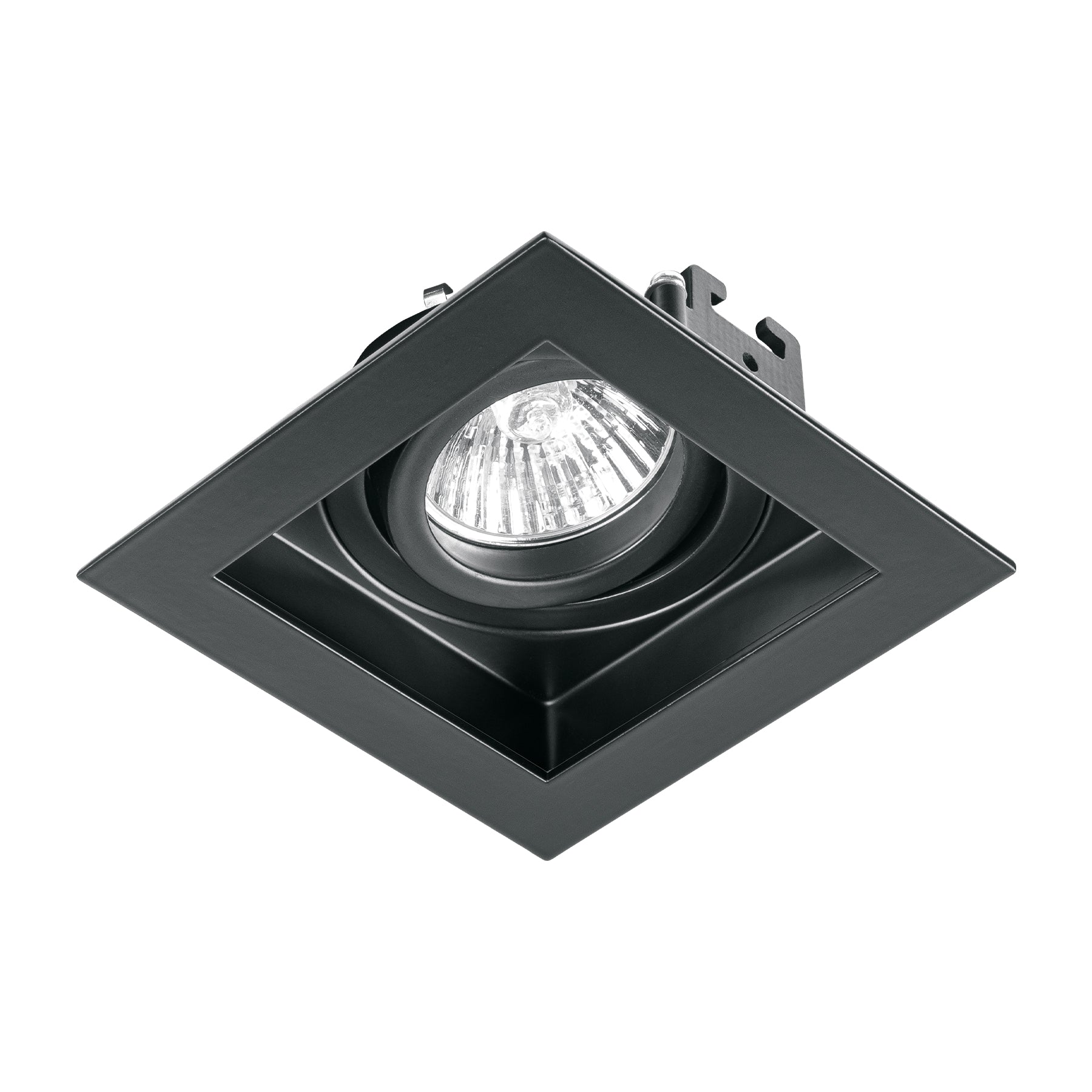 Luminario empotrable con 1 spot dirigible, negro, VOLTECK | EMP-711S | 49548