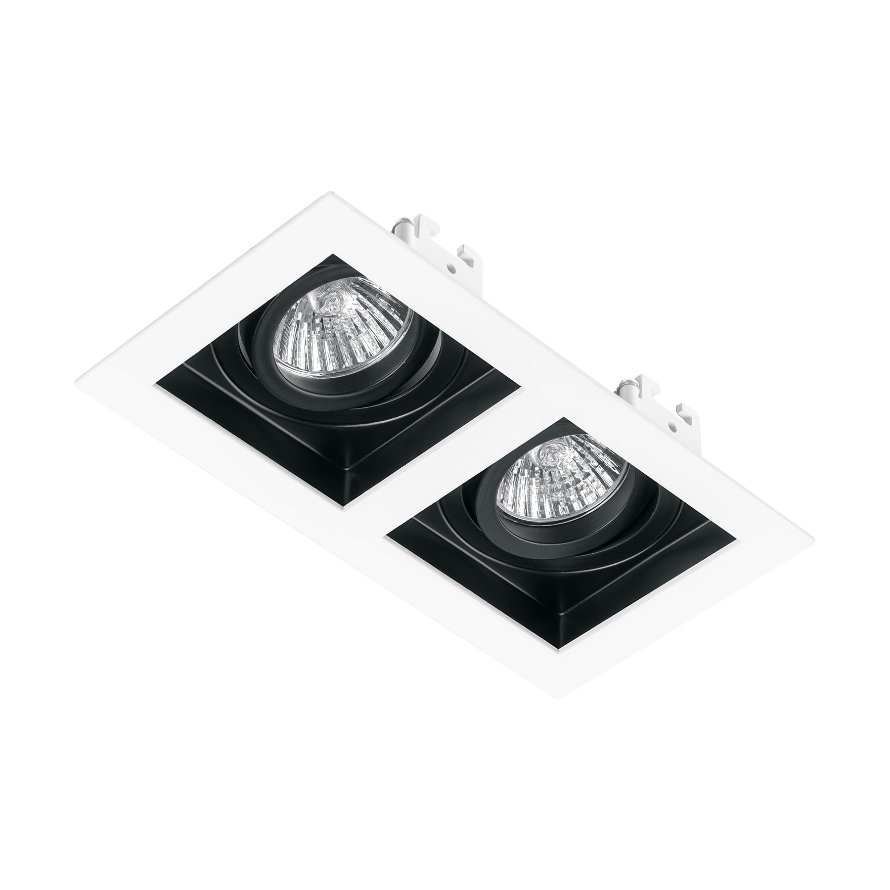 Luminario empotrable con 2 spots dirigibles, blanco, VOLTECK | EMP-720S | 49549