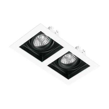 Luminario empotrable con 2 spots dirigibles, blanco, VOLTECK | EMP-720S | 49549
