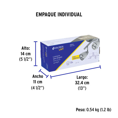 Luminario de sobreponer 2 spots base GU10, Verona, Volteck | SOB-312S | 49553