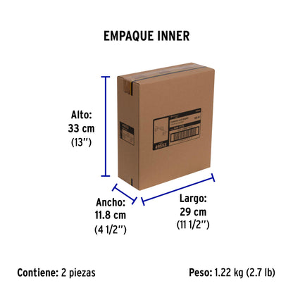 Luminario de sobreponer 2 spots base GU10, Verona, Volteck | SOB-312S | 49553