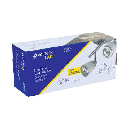 Luminario de sobreponer 2 spots base GU10, Verona, Volteck | SOB-312S | 49553