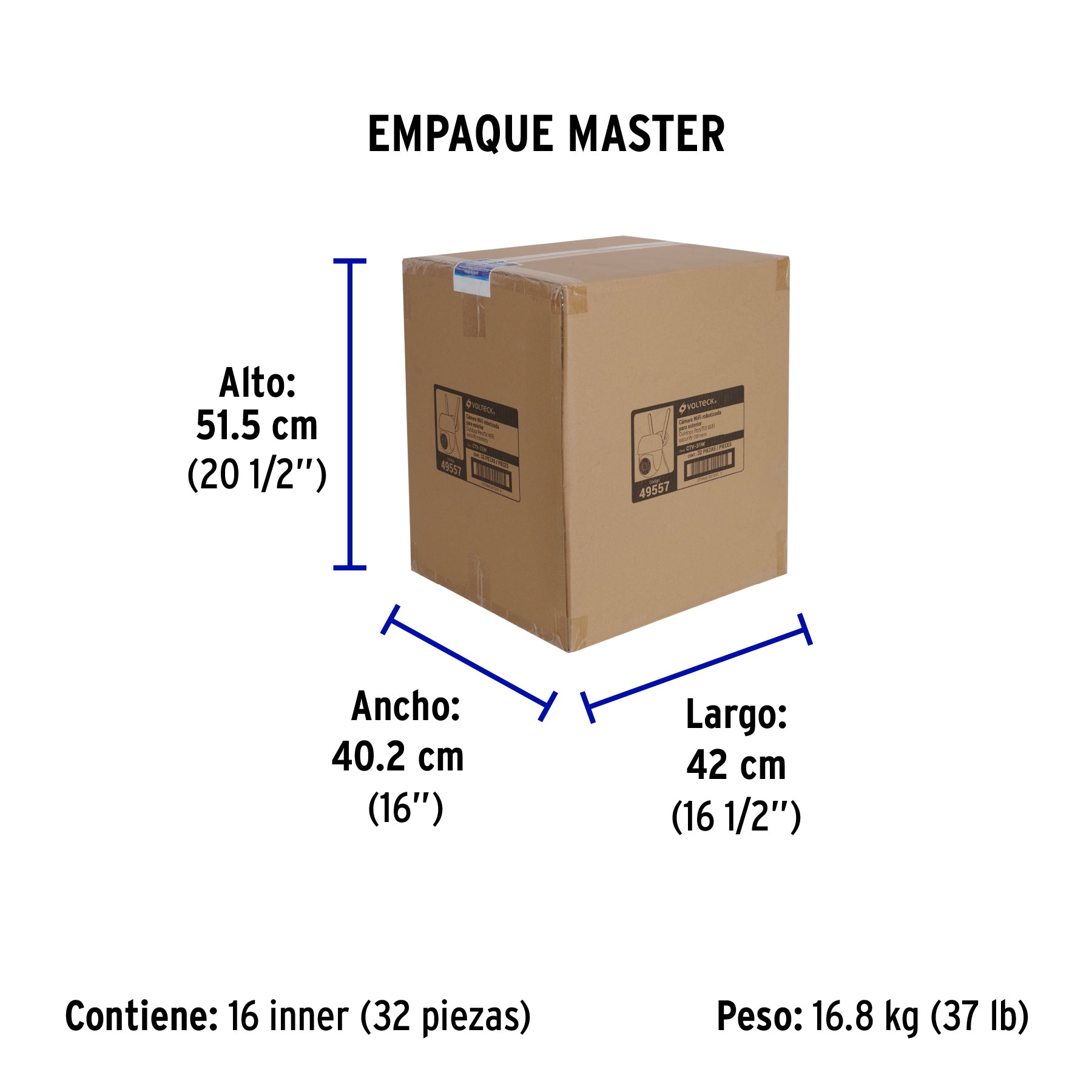 Cámara WiFi Robotizada Tipo Domo 3MP, Volteck | CTV-31W | 49557