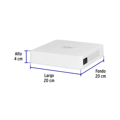 Video grabador DVR de 8 canales, 5MP, Volteck | CTV-DVR-8A | 49585