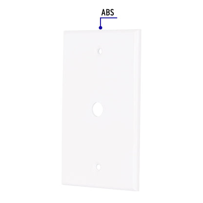 Placa de ABS pasacable, Standard, blanco, Volteck | PPAN-SB | 49711