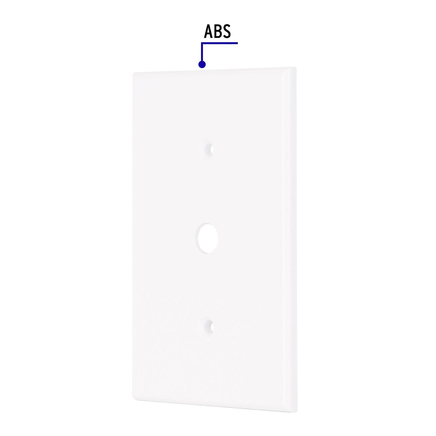 Placa de ABS para atenuador, Standard, blanco, Volteck | PPDI-SB | 49712