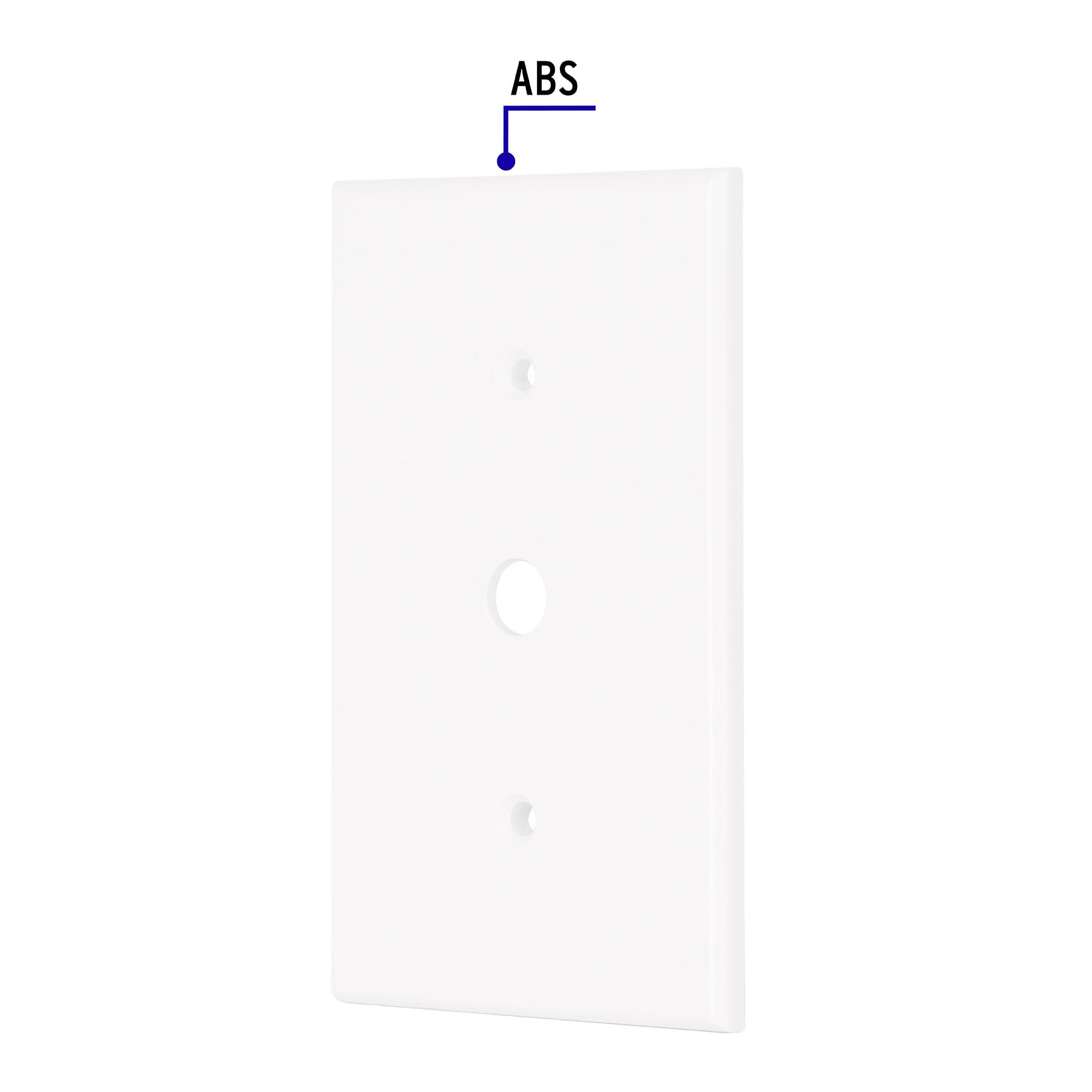 Placa de ABS para atenuador, Standard, blanco, Volteck | PPDI-SB | 49712