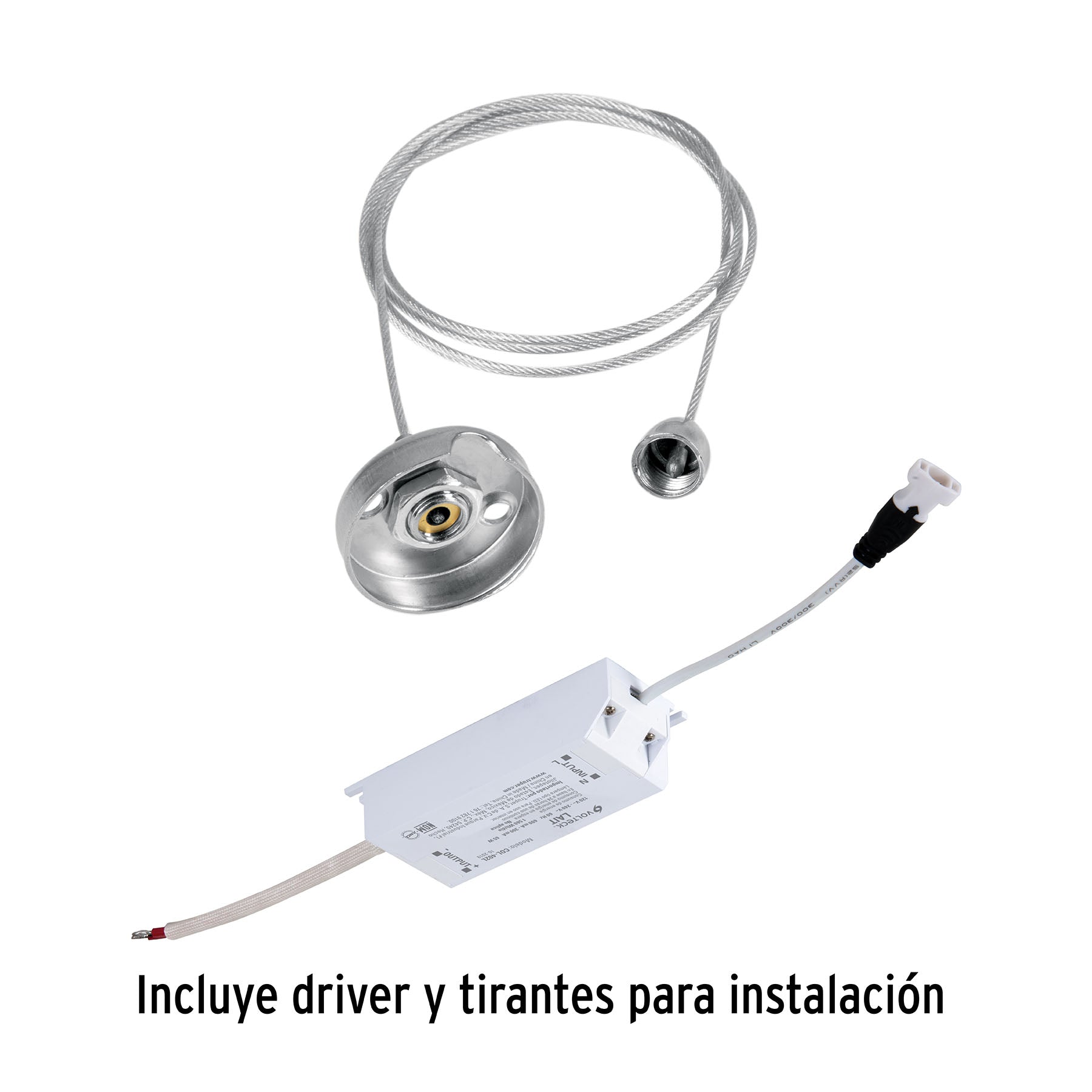 Panel delgado colgante de LED 45 W 60 x 60 cm luz neutra | COL-400LN | 49724