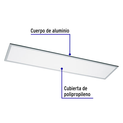 Panel delgado colgante de LED 45 W 30 x 120 cm luz neutra | COL-401LN | 49725
