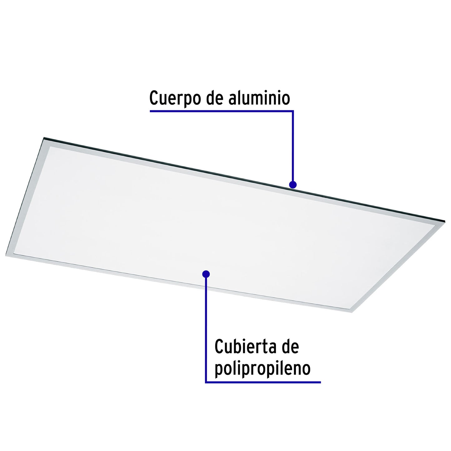 Panel delgado colgante de LED 65 W 60 x 120 cm luz neutra | COL-402LN | 49726