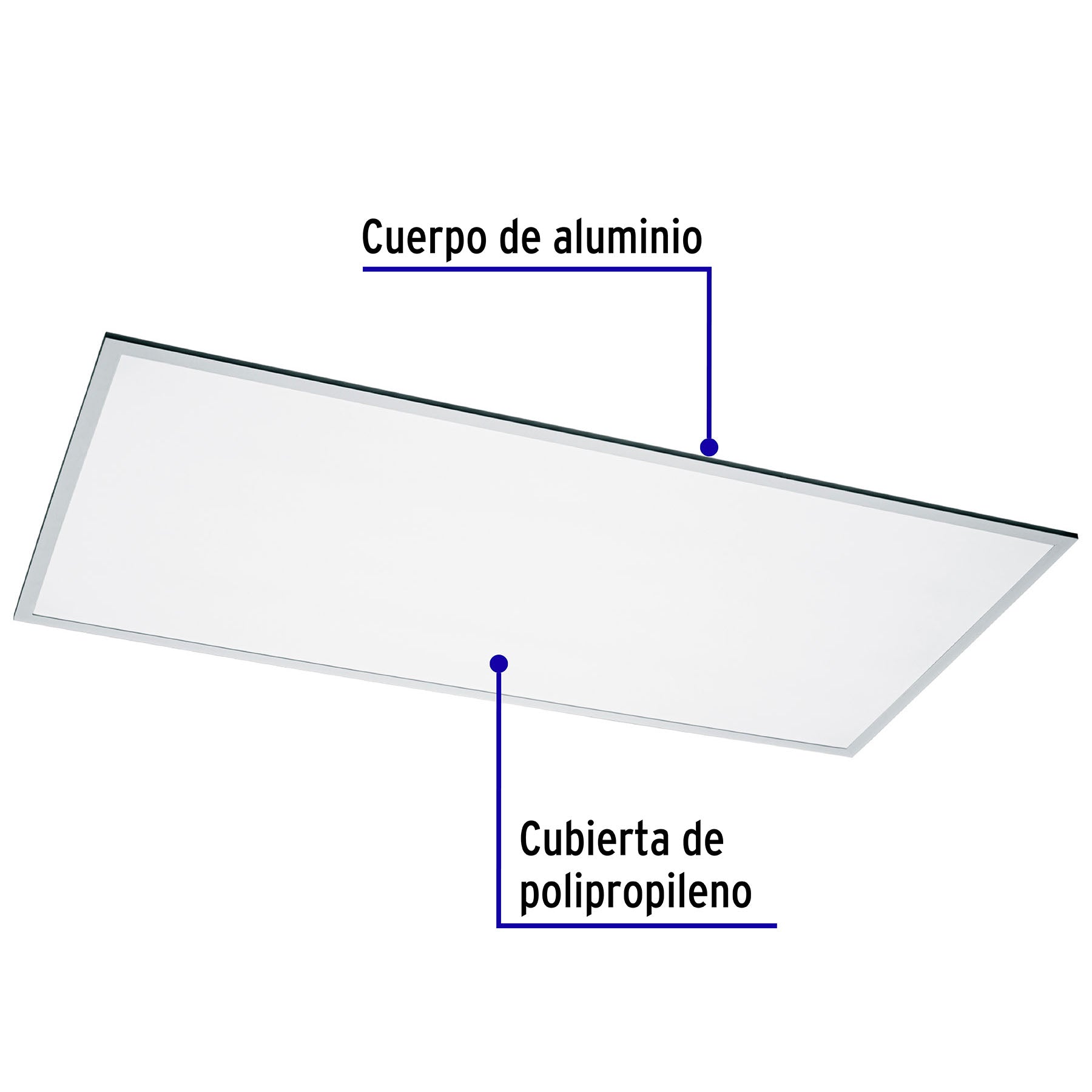 Panel delgado colgante de LED 65 W 60 x 120 cm luz neutra | COL-402LN | 49726