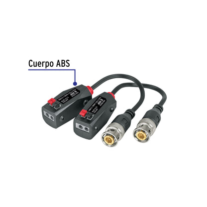 Par de Transceptores Pasivos Video Balun, hasta 8MP, Volteck | CTV-8TR | 49793