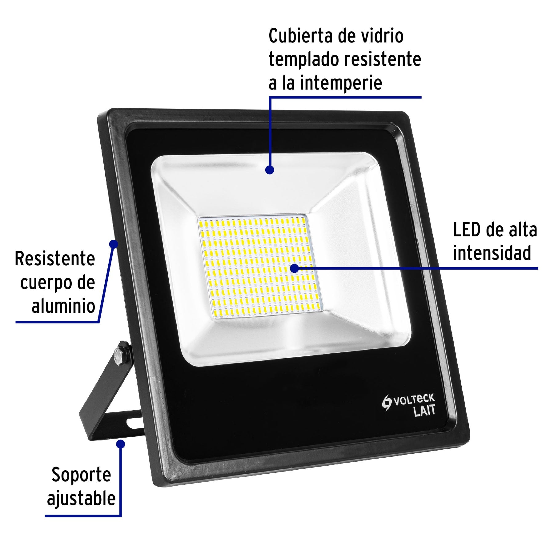 Reflector LED para exteriores 100W 6500K, VOLTECK | REF-304L | 49895