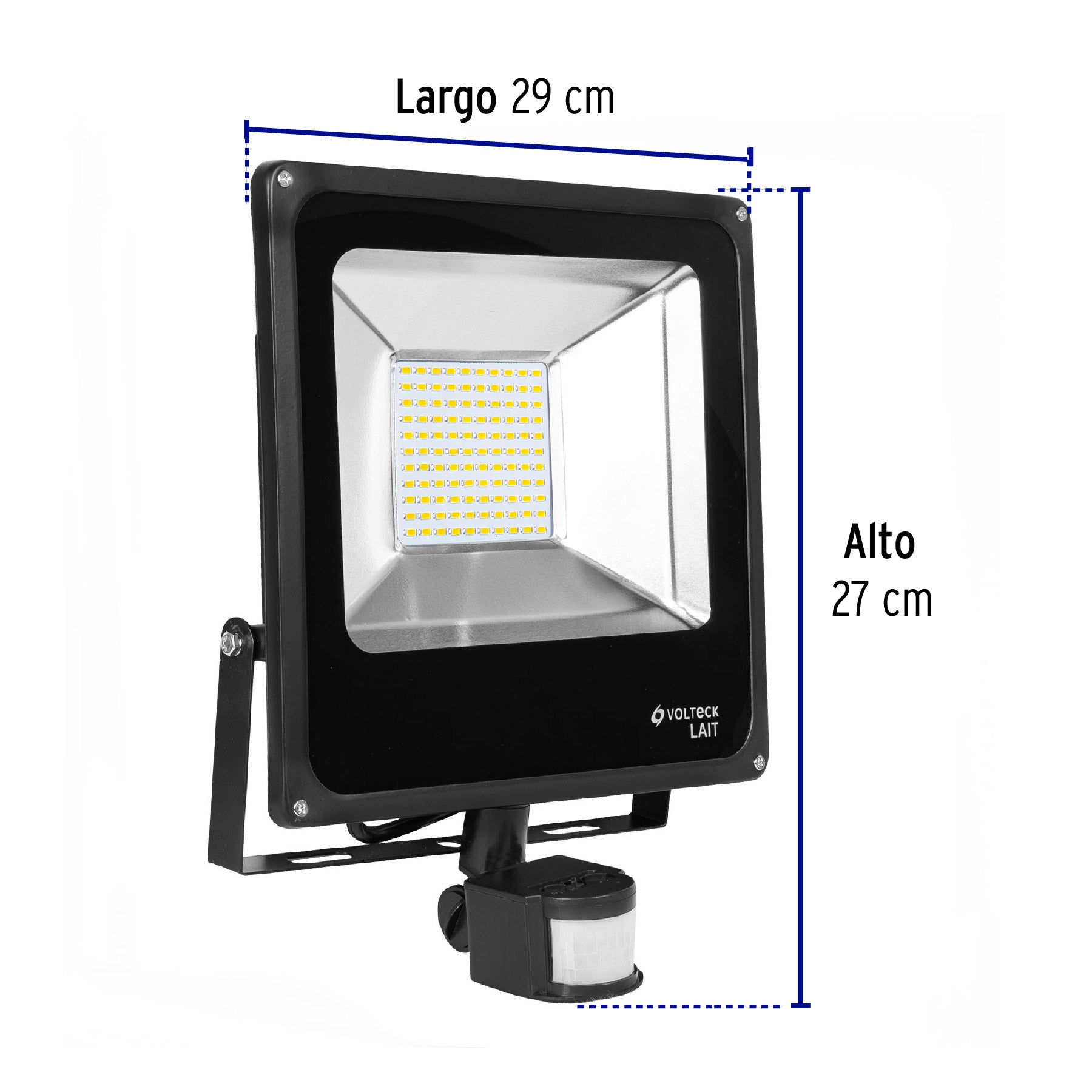 Reflector LED para exteriores 50W 6500K con sensor, VOLTECK | REF-903L | 49896
