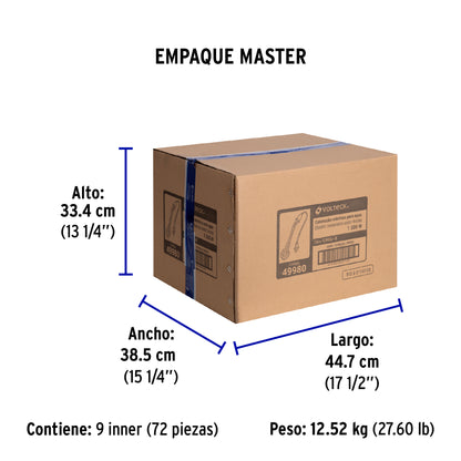 Calentador de inmersión p/agua #8 de 30 L, 1500 W, Volteck | CAGU-8 | 49980