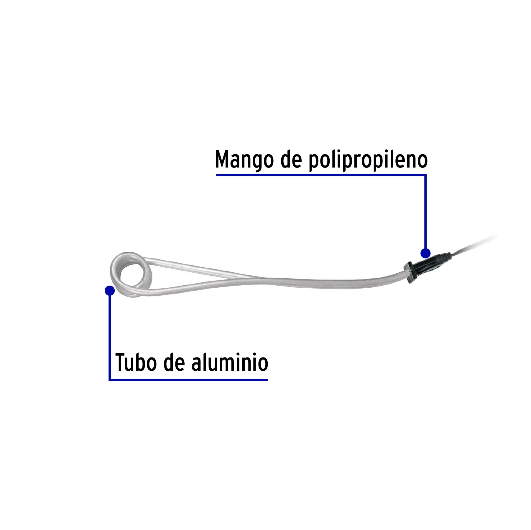 Calentador de inmersión p/agua #10 de 38 L, 1900 W, Volteck | CAGU-10 | 49981