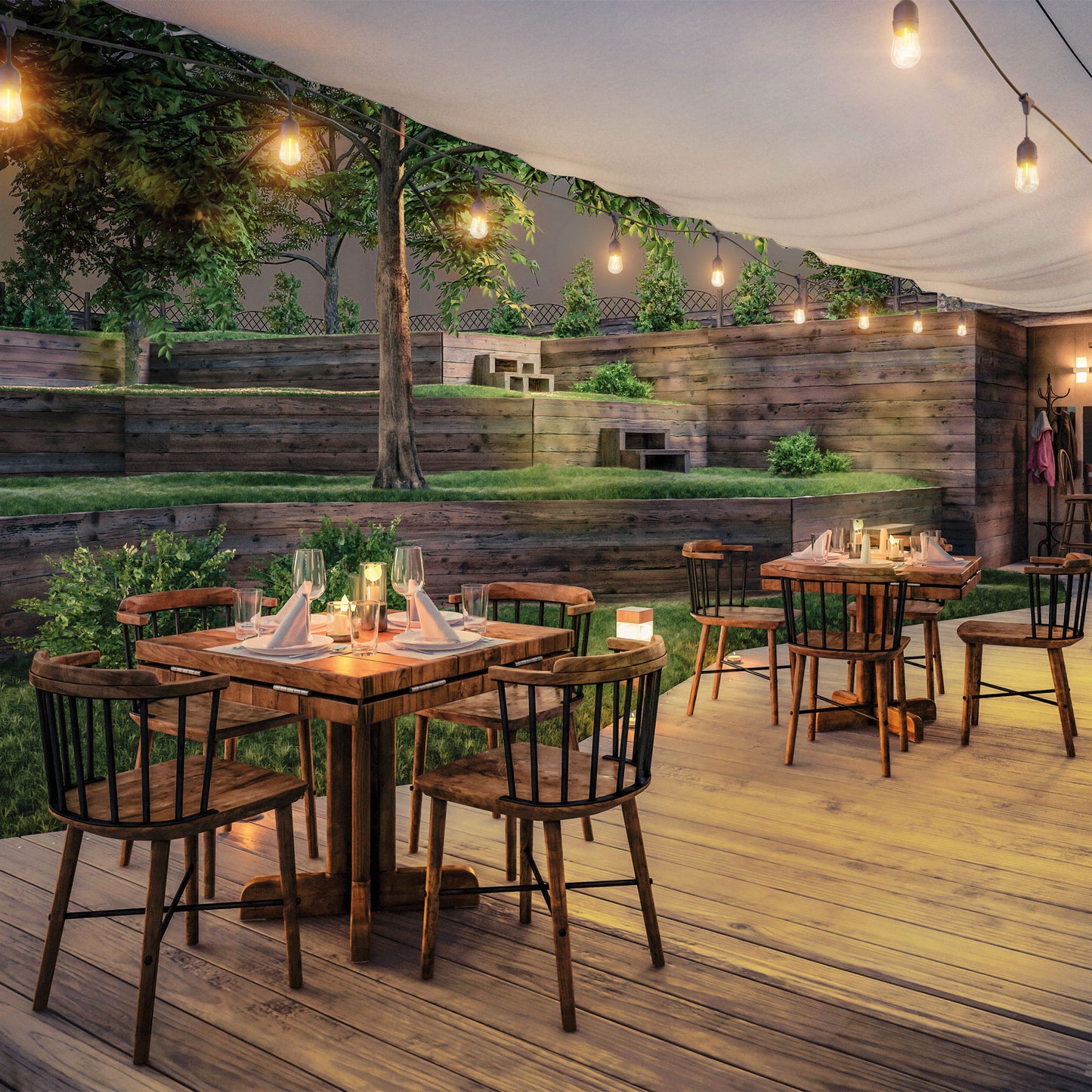 Serie de 14.6 m con 24 luces de LED para exterior, Volteck | SL-14L | 49991