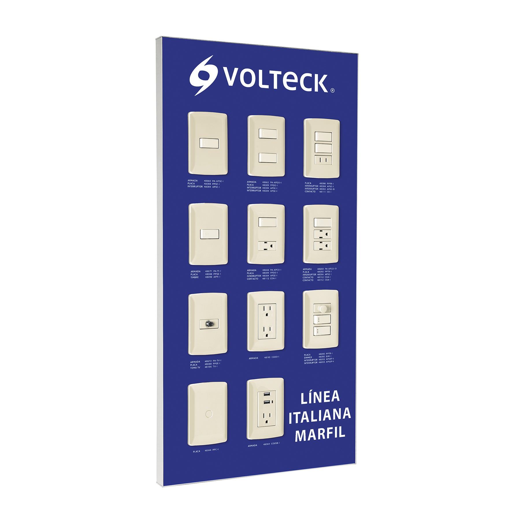 Exhibidor línea italiana, Volteck | EX-LI-VK | 51586