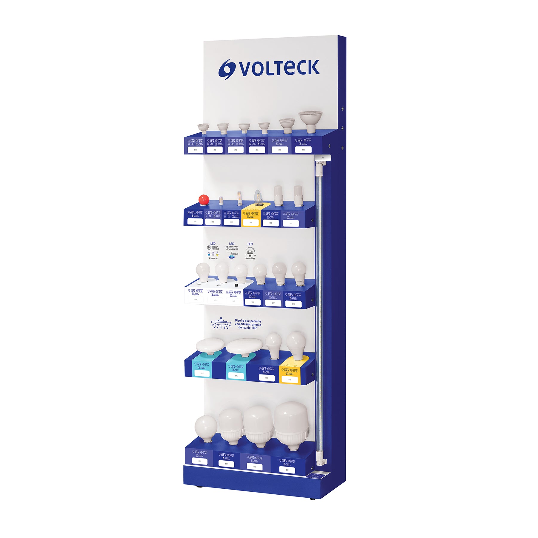 Exhibidor de piso de Lámparas Volteck | EX-PI-LAMP | 55983