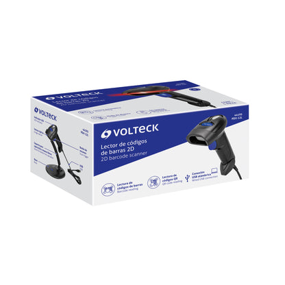 Lector de código de barras 2D, alámbrico, USB, VOLTECK | PDV-12L | 44195
