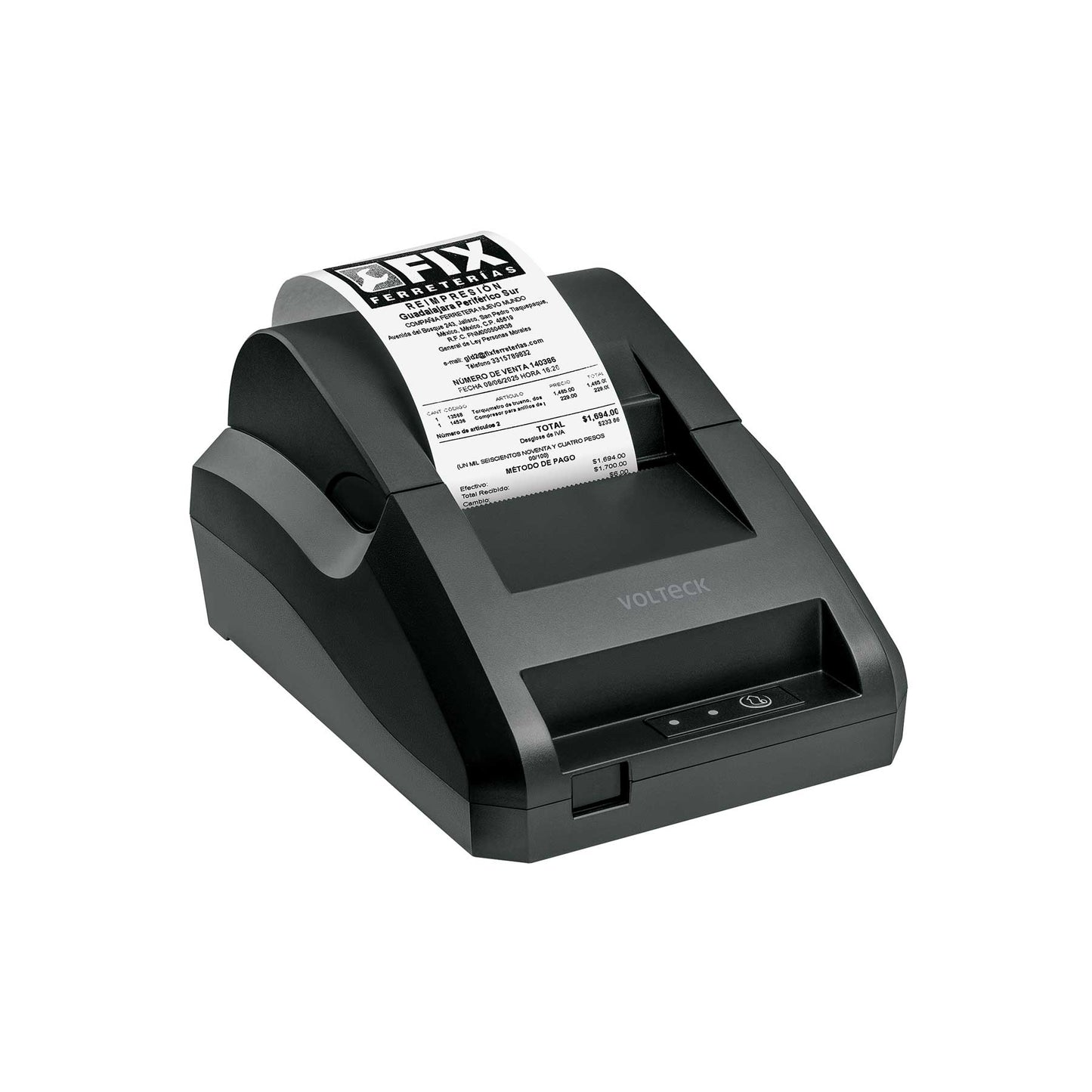Impresora de tickets 58mm, USB+BT, corte manual, VOLTECK | PDV-58I | 43944